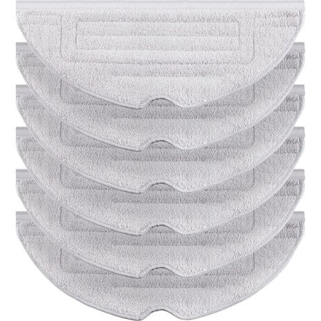 Lot de 6 chiffons de nettoyage ioniques d'argent pour Roborock S8/ S8+/ S7 MaxV/ S7 MaxV Plus/ S7 MaxV Ultra/ S7 Pro Ultra/ S7/ S7+ Aspirateur robot VibraRise en microfibre VibraRise - Pièces de (1/5)