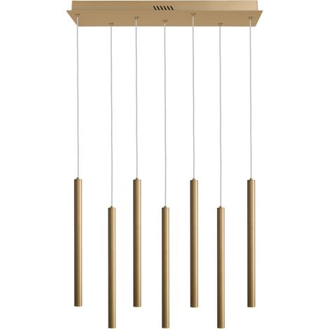 Valdes LED-Hängeleuchte gold ALU italux PND-22302-7-GD