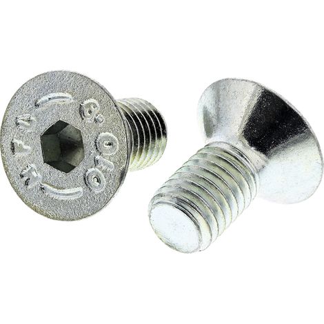 Vis à six pans creux, M10 x 20mm, tête Vis fraisée à tête creuse hexagonale, en Acier ( Prix pour Sachet de 50 )