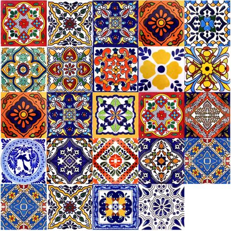 Stickers Carrelage 48 Pièces, 10×10 cm, Carrelage Adhésif Mural en PVC Imperméables de Style Marocain, Carreaux Adhésif, Autocollant Décoratif pour Cuisine, Salle de Bain, Chambre, Meubles (1/5)