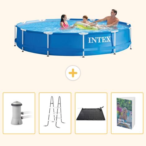 Intex Piscine Tubulaire Ronde - 366x76 cm - 5-pièces SCB112 (1/5)