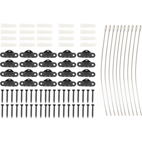 Ancrages pour meubles, ancrages muraux en acier inoxydable, sangles de sécurité anti-basculement réglables pour meubles, kit pour la maison (1/5)
