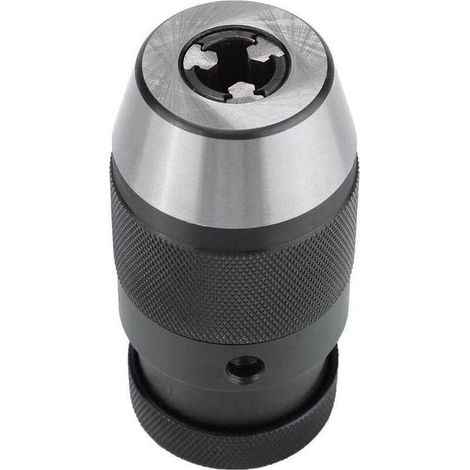 Mandrin auto-serrant 0-13 mm 1/2 pouces, en acier robuste B16, pour tour et perceuse électrique Crezuo