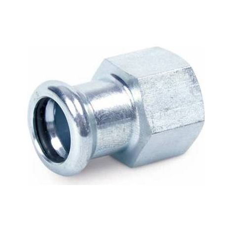 MANICOTTO MISTO FF A PRESSARE IN ACCIAIO CARBONIO Misura: 1/2" x 18