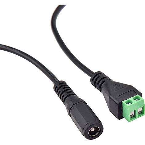 Lötfreies DC-Stromverlängerungskabel 5,5 x 2,1 für CCTV-Überwachungskameras (DC5521, Stecker/Buchse) (1/5)