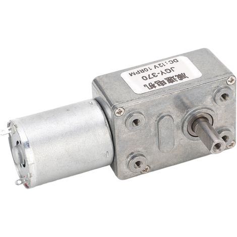 12-mm-Gleichstrom-Getriebemotor mit Einzelwelle, selbsthemmend, reversibel, 12 V DC, Schneckengetriebe, Drehzahlreduzierung, 10 U/min (1/5)