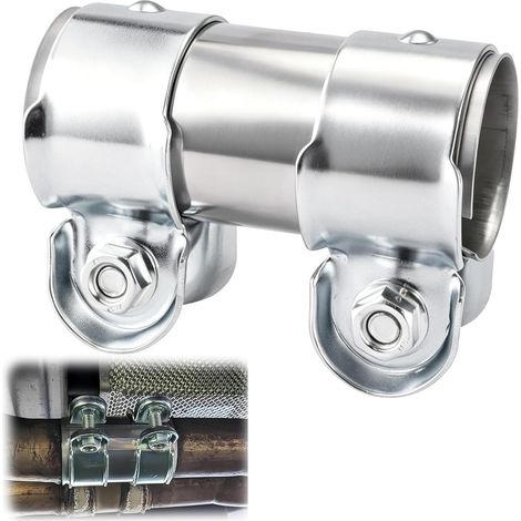 Acier Inoxydable Manchon Echappement Ø38x125mm pour les Voitures (1/5)