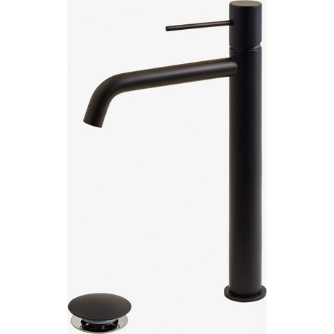 Set de grifo de lavabo en latón y válvula de desagüe para lavabo tipo Click-Clack Orveta SKLUM             