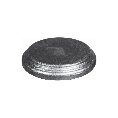 Cache scellement rond pour poteau de départ - diamètre 120mm hauteur 20mm - Fer forgé - À souder - DECO FER FORGE (1/2)