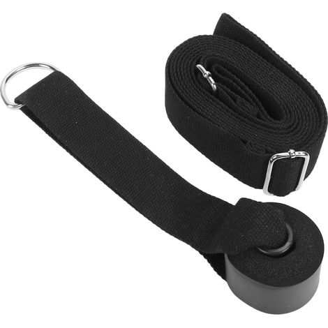 Sangle extensible de porte pour assouplissement, entraînement de danse, ballet et gymnastique, étire-jambes noir, usage domestique flexible (1/5)