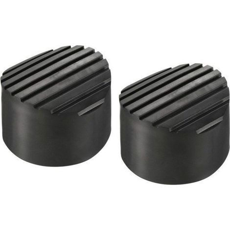 Bardusch - Patin d\'échelle SOURCING MAP 2Pcs 76mm ID Échelle Antidérapant Pieds Patins Caoutchouc Rond Housse Coussin Échelle Protection Noir (1/4)