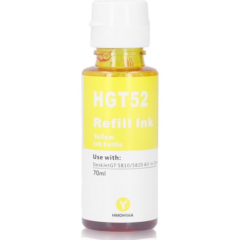 Cartouche d'encre de recharge jaune 70 ml pour imprimante HP GT5810 GT5820 - Encre de remplacement (1/5)