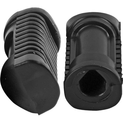 Repose-pieds en Caoutchouc Plaque avant moto Repose-Pieds Pédales en Caoutchouc pour Motos Compatible avec 125cc CG 125 (1/5)