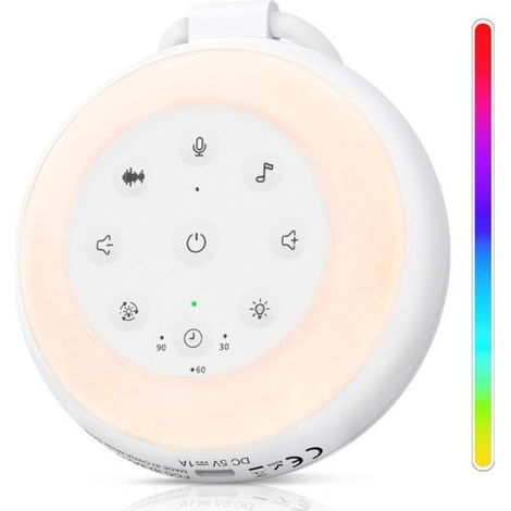 Macchina per il rumore bianco - Aiuto per dormire - Per adulti, bambini e neonati - Sound Spa - Addestramento al sonno