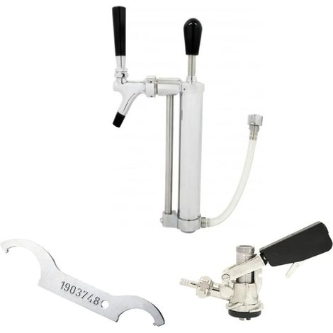 Sets avec Pompe pique-nique avec tête de fût avec robinet 5/8" sortie Co2, KEG: Type S (1/4)
