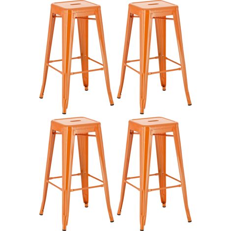 4er Set Barhocker Joshua orange (1/5)