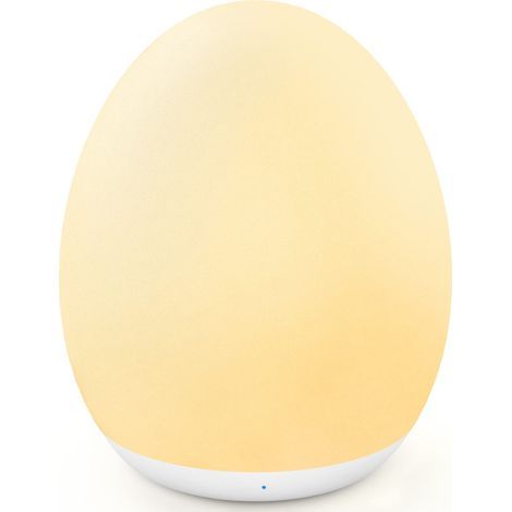 Lampe Veilleuse En Forme D Oeuf - 7 Couleurs Changeantes Et Variateur Continu - Pour Chambre D Enfant Et Allaitement - Rechargeable - 1 Heure Minuterie - 1 Piece (1/5)