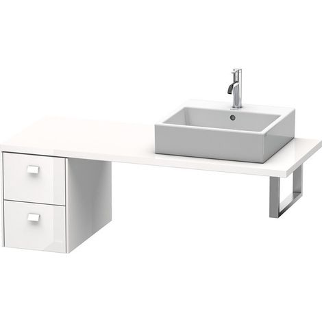 BRIOSO mobile consolle basso con maniglia cromata 442x320x550mm abete