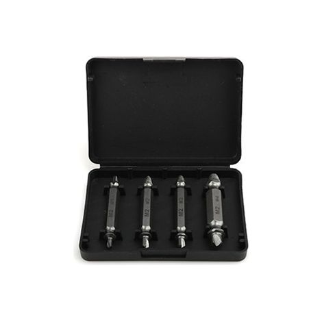 Outil d'extraction de vis cassées à double perçage pour vis endommagées ou à tête cassée.