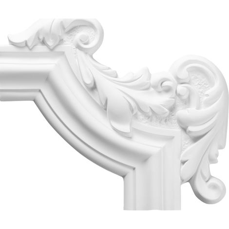 Wand- und Deckenumrandung Fries Stuck Rahmen stoßfest AD308: Segment AD308-15R - 236 x 270 x 30 mm (1/3)