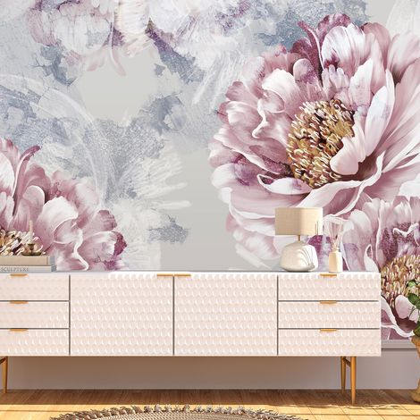 Papier peint panoramique - Fleurs - 130 cm x 67 cm (1/4)