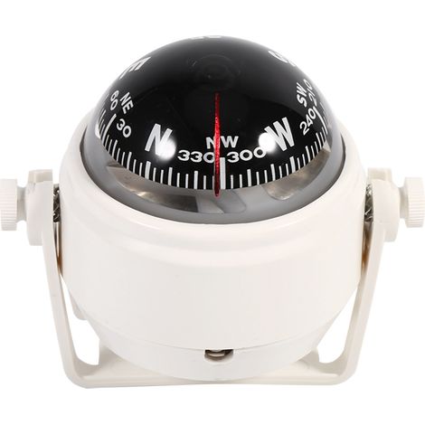Compas marin multifonctionnel Voyager pour une utilisation extérieure sur bateaux, camping-cars et camions (blanc) (1/5)
