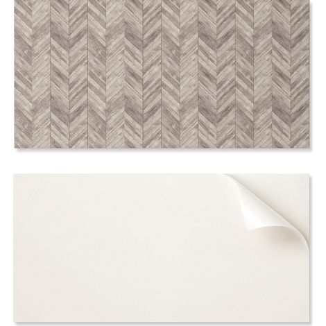 Panel de vinilo autoadhesivo perfecto para interiores modernos, 100 x 50 cm, dise帽o de espiga.