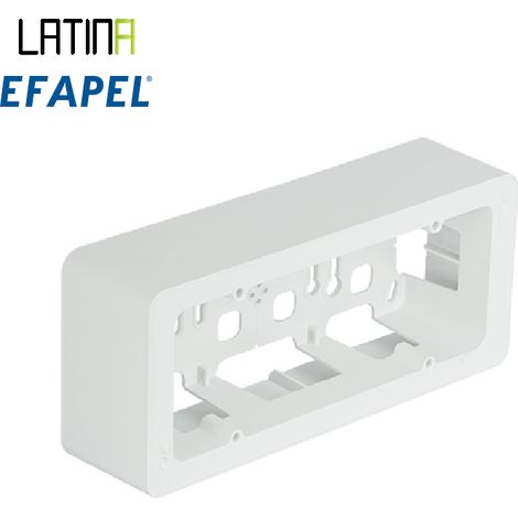 Cadre saillie triple Efapel Latina composable