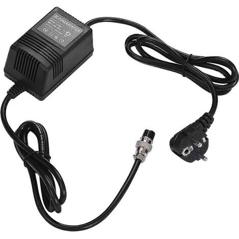 Alimentation secteur 17 V 420 mA pour console de mixage Yamaha MG16/MG166CX/MG166C/F4/F7/6FX, connecteur 3 broches, entrée 220 V, prise européenne. (1/5)