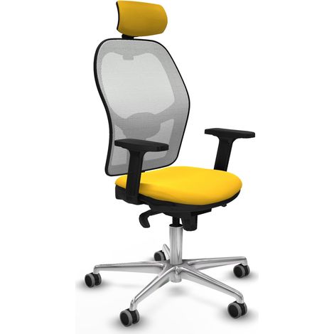 Silla de oficina piqueras y crespo Jorquera blanco cuero sintético (1/5)