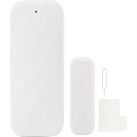 Capteur De Porte Et Fenêtre - Wi-Fi - Sans Fil - Affichage État Ouverture/Fermeture - Batterie CR2 Intégrée - Blanc - 76 X 31 X 20 Mm - 1 Pièce (1/5)