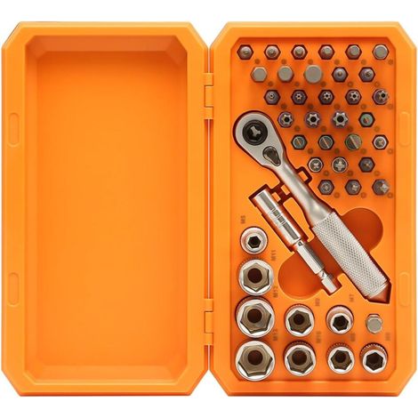 42-in-1 Schraubendreher-Set – Steckschlüsselsatz, kleine Ratschen, Schraubendreher, Schaftwerkzeug für den täglichen Gebrauch im Haushalt (1/4)