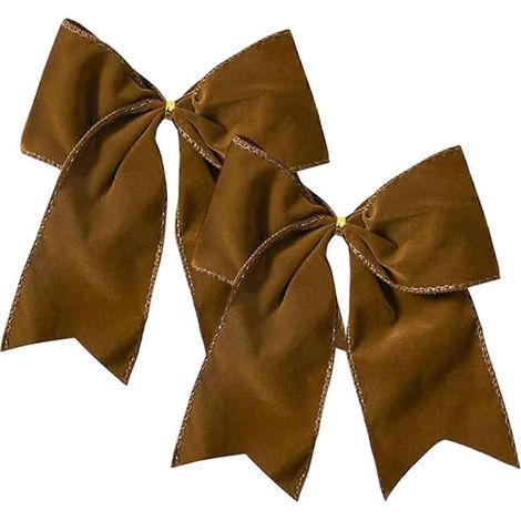 2 Pièces velours nœud pour le sapin de Noël, décoration suspendue, pour fond de cérémonie de mariage fête prénuptiale,D (1/5)