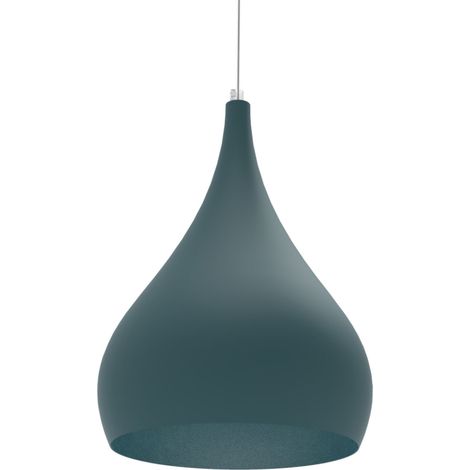 LUMICOM CALICE Sospensione, 1X E27, max 42W, metallo, blu mediterraneo, D.20cm