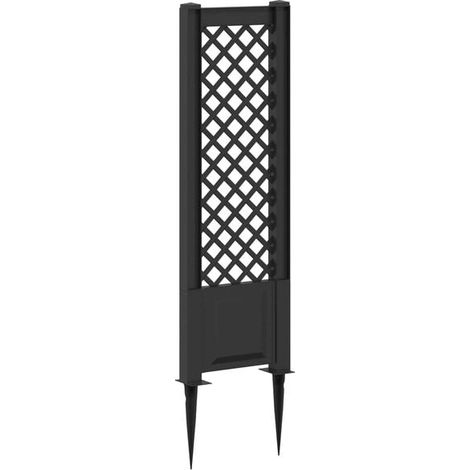 Pergola à pointes, couleur anthracite, 43 x 6 x 165 cm, PP (1/5)