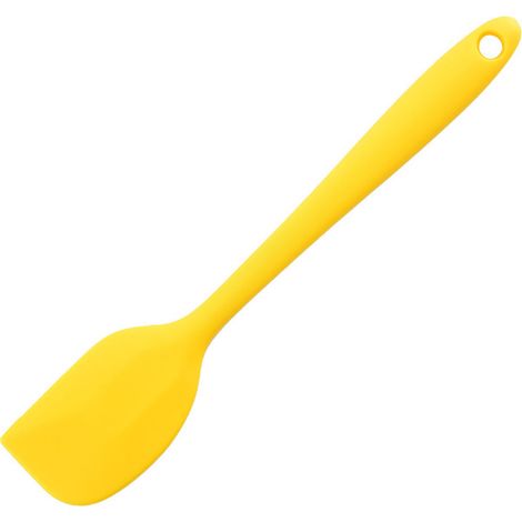 Silikonspatel, Gebäckwerkzeug, lebensmittelecht, flexibler Allzweckspatel, Butterspatel für Kuchen, gelb. (1/5)
