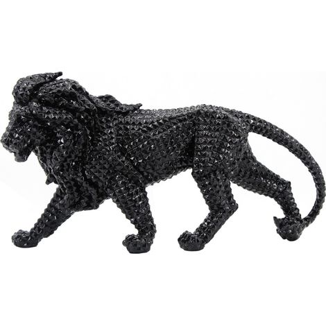 Signes Grimalt Figure des figures de León  Animaux noirs Leon 10x45x24cm 27431