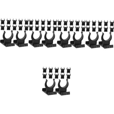 Lot de 60 clips fixation pour plinthes cuisine, en plastique, finition (1/5)