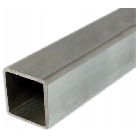 1 Profilé carré en acier inoxydable, 25x25mm, épaisseur 1,5mm, longueur 50cm, finition mate, pour structure durable (1/2)