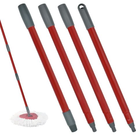 Poignée de Rechange 4 Sections Compatible avec Vileda Spin EasyWring   Accessoire de Nettoyage Sol