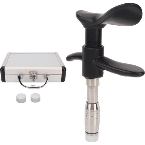 Set de 1 outil de correction chiropratique manuel à tête unique, résistant à l'usure, pour thérapie vertébrale, avec étui en aluminium argenté (1/5)