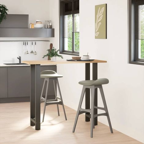 Pied de meuble,Pieds de table de bar Anthracite 2 pièces 50 x (110-111) cm Acier CFW74499 (1/5)