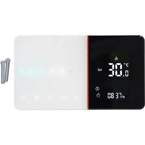 Thermostat intelligent barre coulissante synchronisation Programmable négatif LCD Wifi commande vocale 95-240V (1/5)