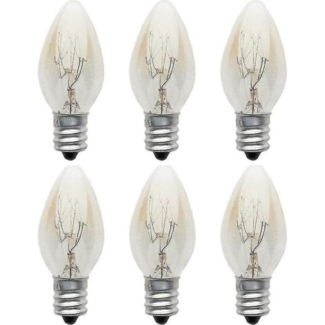 Lot de 10 ampoules E12 220-240 V 10 W C7 - ampoule à incandescence - lumière chaude (1/5)
