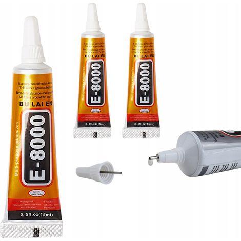 3 confezioni di colla universale Rosfix E-8000 da 110 ml