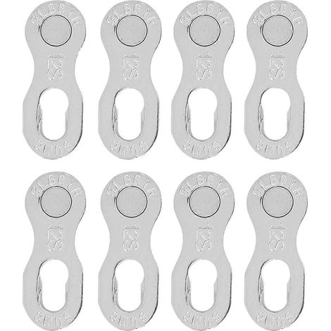 Maillon de chaîne vélo acier 12 vitesses, connecteur de liaison rapide, lot de 4 paires, accessoire de maintenance pour cyclisme, pièce de rechange robuste pour chaîne de bicyclette. (1/5)