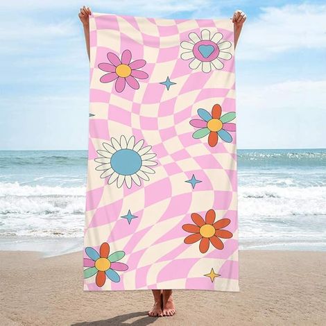 Serviette de plage, serviette de plage en microfibre, grande taille, séchage rapide (1/5)