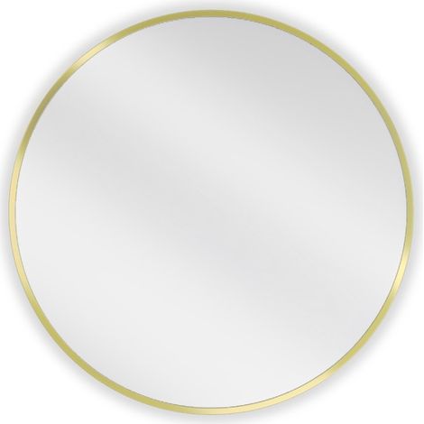 Mexen Loft miroir de salle de bain rond 65 cm, cadre doré - 9850-065-065-000-50 (1/5)