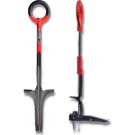 Venteo - Désherbeur lame en V + Extracteur de mauvaises herbes - ROOTSLAYER - Outils de Jardin multifonction - Facile d'utilisation - Acier de carbone