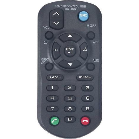 Télécommande RC-406 pour autoradio CD Kenwood compatible avec les modèles KCA-RC406, KDC-X997, KDC-BT955HD, KDC-230U, KDC-BT51U, KDC-170Y et KDC-5751SD. (1/5)